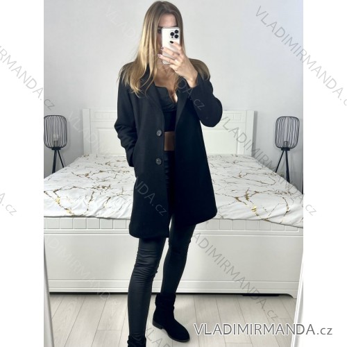 Flauschiger Langarmmantel für Damen (S-3XL) ITALIAN FASHION IMT23001 XL schwarz