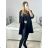 Jacke dünne Leinwand Langarm Damen mit Kapuze und Reißverschluss (Übergröße) ITALIENISCHE MODA IM419698