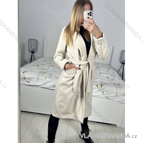 Flauschiger Damenmantel (Einheitsgröße S/M) ITALIAN FASHION IMWKK223668 béžová S/M
