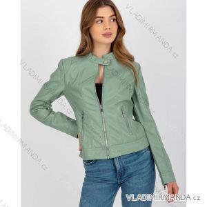 Damen-Lederjacke mit langen Ärmeln (Einheitsgröße S/M) ITALIAN FASHION IMPDY231SSH8223