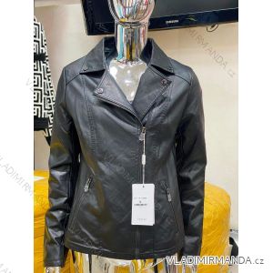 Damen-Lederjacke mit langen Ärmeln (Einheitsgröße S/M) ITALIAN FASHION IMPDY231SSH8223