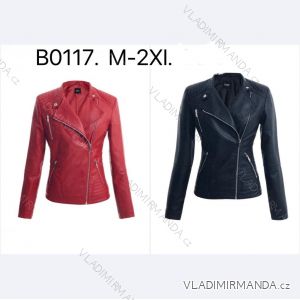 Damen-Lederjacke mit langen Ärmeln (Einheitsgröße S/M) ITALIAN FASHION IMPDY231SSH8223