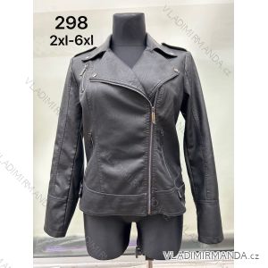 Damen-Lederjacke mit langen Ärmeln (Einheitsgröße S/M) ITALIAN FASHION IMPDY231SSH8223