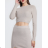 Kurzer Damenpullover mit Knopfleiste und langen Ärmeln (S/M EINHEITSGRÖSSE) ITALIAN FASHION IMPBB23Y22785