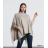 Damen-Poncho mit langen Ärmeln (Einheitsgröße S/M) ITALIAN FASHION IMPLI2320508