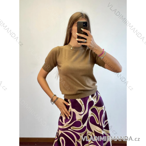 Gestreifter Langarmpullover für Damen (S/M EINHEITSGRÖSSE) ITALIAN FASHION IMPDY23ZS5231