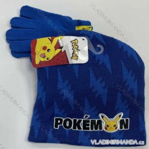 Set aus Winter-Finger-Pokemon-Mütze und Handschuhen für Kinder und Jungen (EINHEITSGRÖSSE) SETINO HW5139