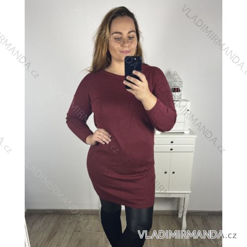 Kleid Oversize Kurzarm Damen (4XL/5XL ONE SIZE) ITALSKÁ MÓDA IM422FLUFF