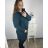Kleid Oversize Kurzarm Damen (4XL/5XL ONE SIZE) ITALSKÁ MÓDA IM422FLUFF