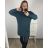 Kleid Oversize Kurzarm Damen (4XL/5XL ONE SIZE) ITALSKÁ MÓDA IM422FLUFF