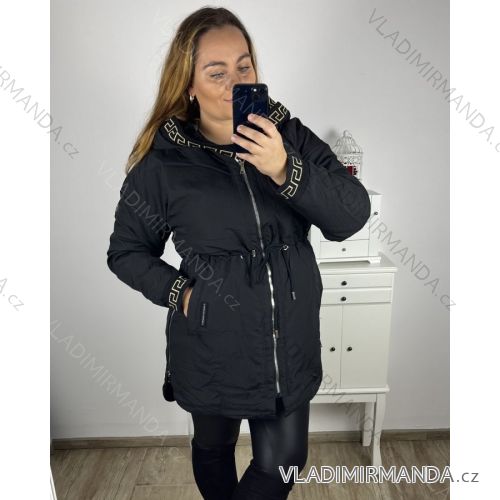 Weste mit Kapuze für Damen (S-2XL) POLISH FASHION PMWB23B218132B schwarz 5XL