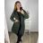 Strickjacke / Hoodie Baumwolle Damen (Uni M / XL) Italienische Mode IM420360