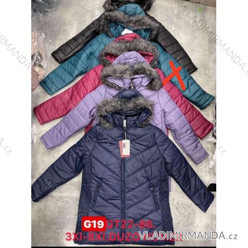 Damen Herbstjacke mit Kapuze (L / XL ONE SIZE) ITALIAN FASHION IMWD217136
