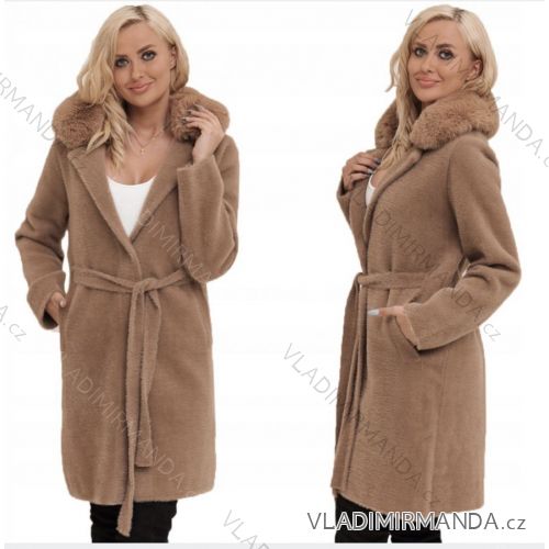 Flauschiger Langarmmantel für Damen (Einheitsgröße S/M/L) ITALIAN FASHION IMWD233932