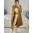 Lange Damen Fleecejacke (SML-XL) ITALIAN FASHION IMD211106   braun
   S