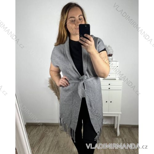 Damenweste (XL / 2XL ONE SIZE) ITALIAN FASHION IMS21345 2XL/3XL grau