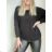 Damen-Langarmpullover (uni s / m) ITALIAN FASHION TM922STAR -   grün
,   M / L