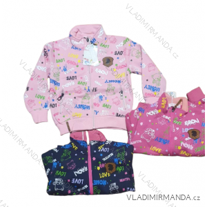 Kinder-Sweatshirt mit schwachem Reißverschluss für Mädchen (98-128) KUGO GM8661
