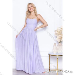 Damen (34-38) POLISH FASHION PMLWD24AMELIA5 Trägerloses langes Partykleid mit Pailletten