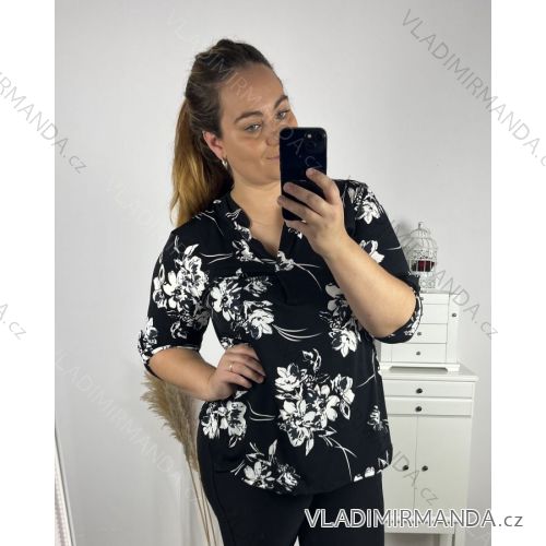 Langarm-Tunika für Damen (2XL/3XL ONE SIZE) ITALIAN FASHION IM323KESY