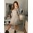Kleid mit 3/4 Ärmeltasche für Damen (uni sl) ITALIAN Fashion IM3181746 schwarz S/M