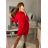 Kleid mit 3/4 Ärmeltasche für Damen (uni sl) ITALIAN Fashion IM3181746 schwarz S/M