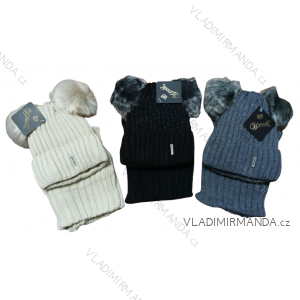 Wintermütze und Krawatte für Mädchen (5-12Jahre) WROBI POLAND PV3230841