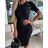 Elegantes gestricktes Langarmkleid für Damen (S/M EINHEITSGRÖSSE) ITALIAN FASHION IMPOC237091 béžová S/M