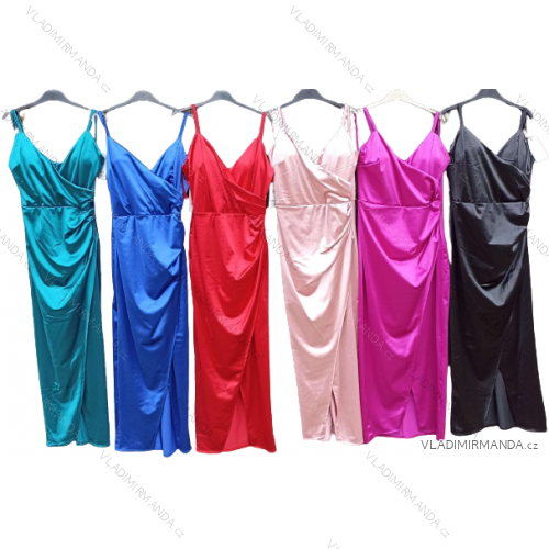 Kleid Kurzarm Damen (Uni L-2XL) ITALIENISCH MODA IMS20004