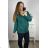 Pullover Oversize Langarm Damen Oversized (XL / 2XL ONE SIZE) ITALIAN MODA IM721350 XL/2XL grün