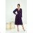 Langes, elegantes Damenkleid mit breiten Trägern (SL) FRENCH FASHION FMPEL23VELVET dunkelblau 34