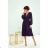Langes, elegantes Damenkleid mit breiten Trägern (SL) FRENCH FASHION FMPEL23VELVET dunkelblau 34