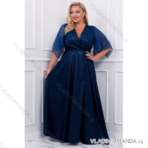 Damen Plus Size (42-46) langes elegantes ärmelloses Partykleid POLISH FASHION PMLBC23265-10