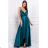 Damen Plus Size (42-46) langes elegantes ärmelloses Partykleid POLISH FASHION PMLBC23265-10 dunkelgrün 36