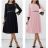 Elegantes Damenkleid mit langen Ärmeln (Einheitsgröße S/M) ITALIAN FASHION IMWB23105