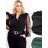 Langes Chiffon-Kurzarmkleid für Damen (S/M ONE SIZE) ITALIAN FASHION IMWGS231048