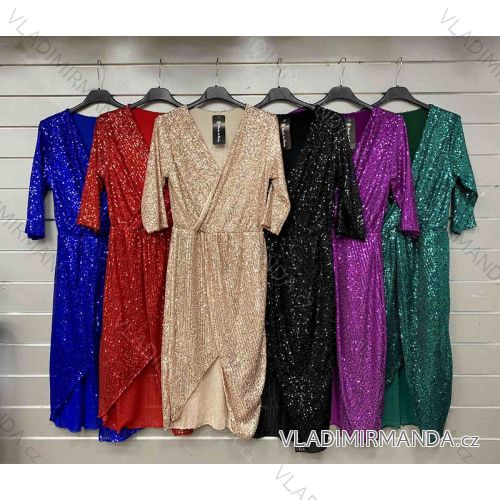 Sommerkleid Carmen aus Musselin für Damen (Einheitsgröße S/M) ITALIAN FASHION IMWE231506