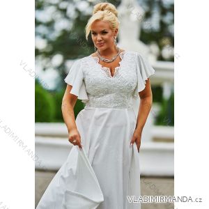 Damen Plus Size (42-46) langes elegantes ärmelloses Partykleid POLISH FASHION PMLBC23265-10