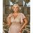 Damen Plus Size (42-46) langes elegantes ärmelloses Partykleid POLISH FASHION PMLBC23265-10 Gold 44