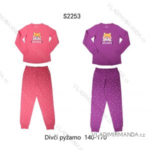 Pyjamas langes jugendlich Mädchen (140-170) WOLF S2653B