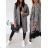 Lange Damen Fleecejacke (SML-XL) ITALIAN FASHION IMD211106 -   rot -   S/M/L