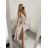 Elegantes, glitzerndes Pailletten-Trägerkleid für Damen (Einheitsgröße S/M) ITALIAN FASHION IMPLP2316560175 altrosa S/M