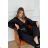 Damen Plus Size (42-46) langes elegantes ärmelloses Partykleid POLISH FASHION PMLBC23265-10 schwarz 34