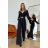 Damen Plus Size (42-46) langes elegantes ärmelloses Partykleid POLISH FASHION PMLBC23265-10 schwarz 34