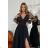Damen Plus Size (42-46) langes elegantes ärmelloses Partykleid POLISH FASHION PMLBC23265-10 schwarz 34