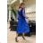 Damen Plus Size (42-46) langes elegantes ärmelloses Partykleid POLISH FASHION PMLBC23265-10 königsblau 34