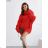 Strickpullover dünner Rollkragen Langarm Damen (L / XL ONE SIZE) ITALIAN FASHION IMD211110