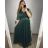 Kleid Kurzarm Damen (Uni L-2XL) ITALIENISCH MODA IMS23DIANA
