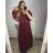 Kleid Kurzarm Damen (Uni L-2XL) ITALIENISCH MODA IMS23SANDRA