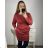 Klassisches warmes Langarmkleid Damen (L / XL ONE SIZE) ITALIAN FASHION IMD211121